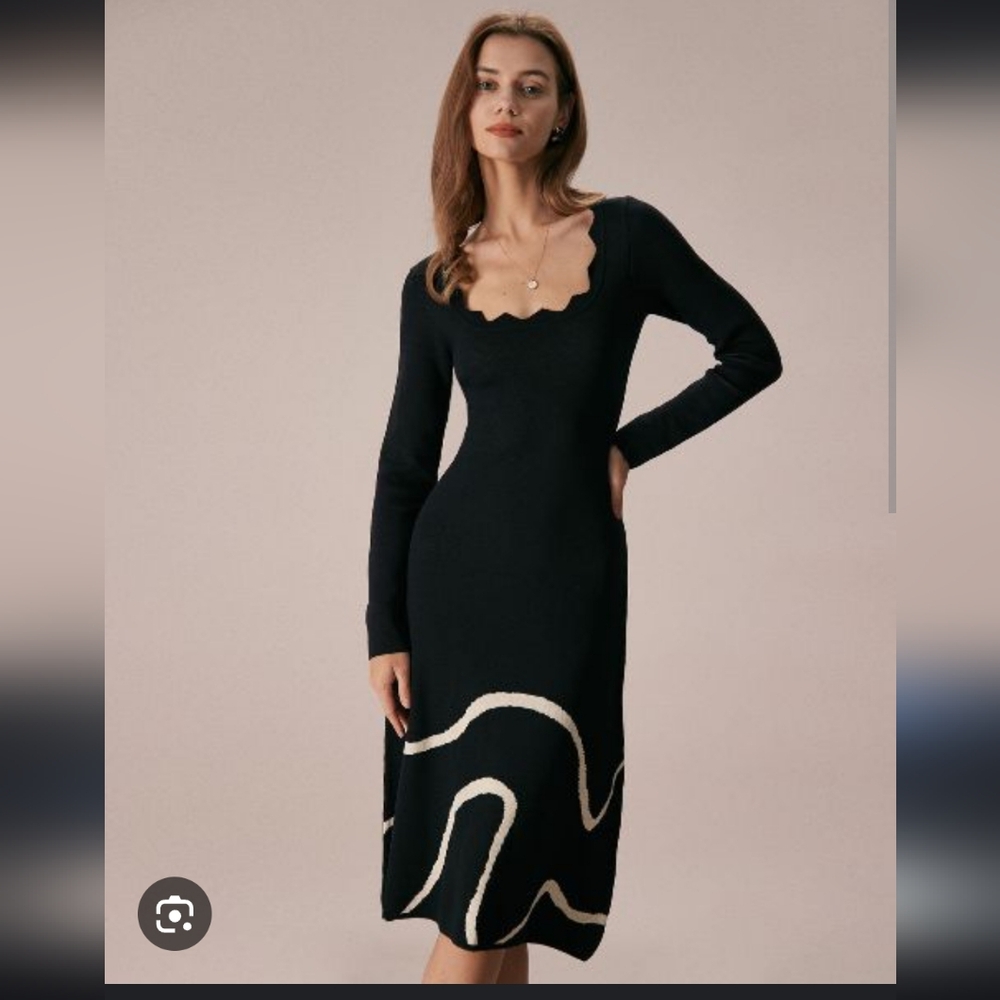 Rihoas scalloped dress